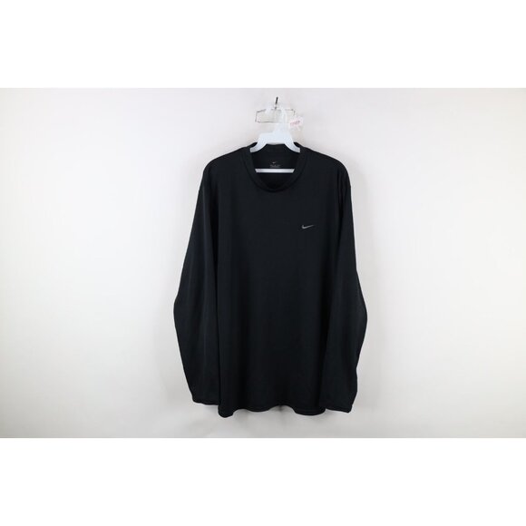 Nike Other - Vintage Nike Mens XL Travis Scott Mini Swoosh Knit Long Sleeve T-Shirt Black